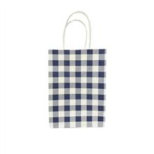 Gingham Blue  Paper Bag 10pk