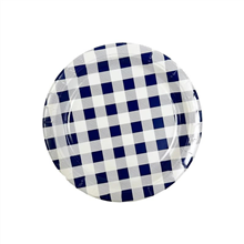Gingham Blue Paper Plate 9 20pk