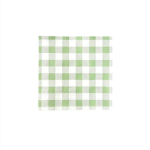 Gingham GreenLunch Napkin 25pk