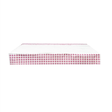Gingham Pink Paper Rect Tcover