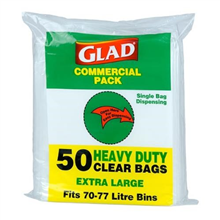 Glad Garbage Bags HD 70L77L 50PK