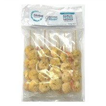 Global Seafoods Garlic Prawn Skewer 550g