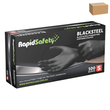 Gloves Nitrile Powder Free Black Small 1000CTN