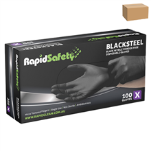 Gloves Nitrile Powder Free Black XLarge 1000Ctn
