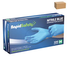 Gloves Nitrile Powder Free Blue Medium 1000CTN