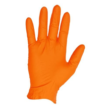 Gloves Nitrile Powder Free Medium Orange 100PK