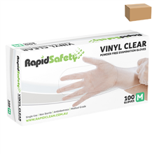 Gloves Vinyl Powder Free Medium Clear 1000CTN