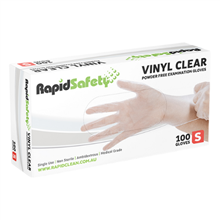 Gloves Vinyl Powder Free Small Clear 100PK