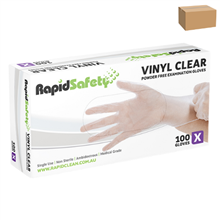 Gloves Vinyl Powder Free XLarge Clear 1000Ctn