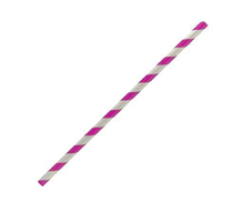 Greenmark Paper Straw Pink Regular 250pk