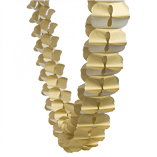 Honeycomb Garland Metallic Gold 4M
