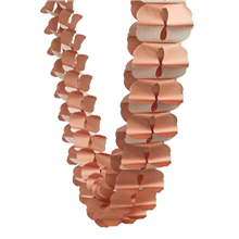 Honeycomb Garland Metallic Rose Gold 4M