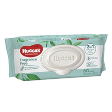 Huggies Baby Wipes Fragrance Free 80PK