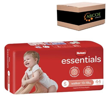 Huggies Essentials Nappies Walker 44PK 1318kg 4CTN Size 5