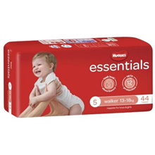 Huggies Essentials Nappies Walker 44PK 1318kg Size 5