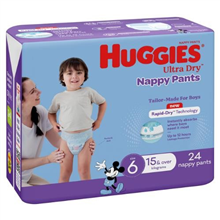 Huggies Nappy Pant Ultra Dry Junior Boy 24PK