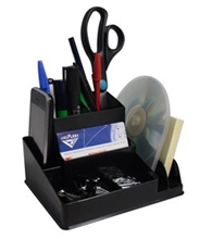 ITALPLAST I 35BLK DESK ORGANISER BLACK