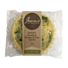 Ivans Quiche IW Spinach Sundried Tomato  Feta 180g
