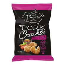 J Crackleton Pork Crackle Maple Bacon 40g