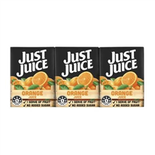 Just Juice Poppers Orange 200ml 6PK
