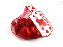 LOLLILAND MILK CHOCOLATE HEARTS RED 63G