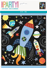 LOOT BAGS OUTER SPACE 8PK UNQ 73273