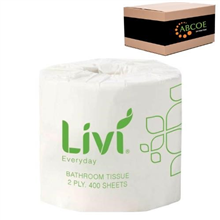 Livi Toilet Tissue Everyday 2PLY 400SH 48CTN 7008