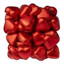 Lolliland Milk Chocolate Hearts Red 500G