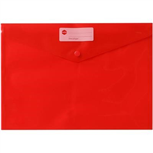 MARBIG 2015003 DOCULOPE WALLET WITH BUTTON A4 RED