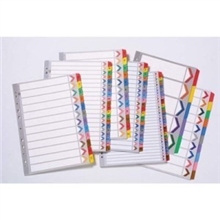 MARBIG 35024 DIVIDERS INDEX A4 COLOUR AZ