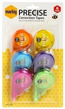 MARBIG CORRECTION TAPE PRECISE 4MM X 8M PACK 6