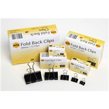 MARBIG FOLDBACK CLIPS 32MM BOX 12