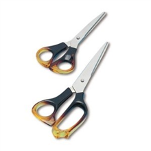 MARBIG OFFICE SCISSORS AMBER HANDLE 158MM