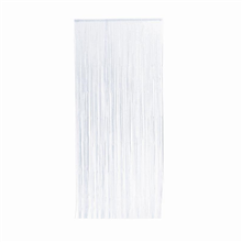 Metallic Foil Curtain White