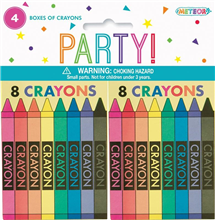 NOVELTY BOXES OF CRAYONS 4PK M86262