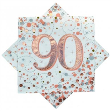 Napkin Celebration 90 Rose Gold 16pk
