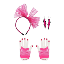 Neon Pink 80s Dress Up Accessories