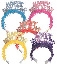 New Years Tiara Glitter Fringed