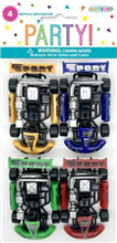 Novelty Pull Back Racer 4pk