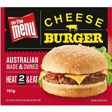 ON THE MENU CHEESE BURGER 161G