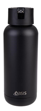 Oasis Insulated Drink Bottle Moda Triple Wall 1Ltr Black