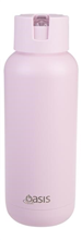 Oasis Insulated Drink Bottle Moda Triple Wall 1Ltr Pink Lemonade