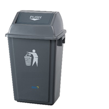 Oates Bin Flip Grey 60L