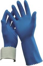 Oates Gloves Rubber Flock Lined Blue 8  8 12 1Pair