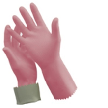 Oates Gloves Rubber Silver Lined Pink 8  8 12 1 Pair