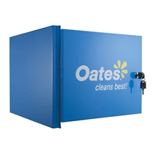 Oates Janitors Cart Platinum Lockable Cabinet