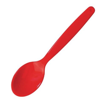 Olympia Kristallon Polycarb Spoon Red Each