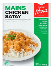 On The Menu Mains Chicken Satay 400G