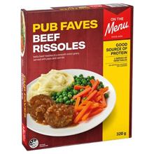 On The Menu Pub Faves Beef Rissoles 320G