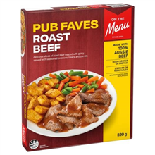 On The Menu Pub Faves Roast Beef 320G